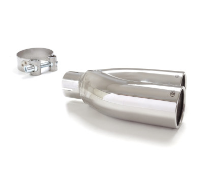 Sortie d’échappement de droite ronde 2X70 mm diamètre intérieur 50,5 mm