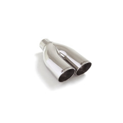 Sortie d’échappement ronde sport line 2x70 mm diamètre intérieur 50,5 mm