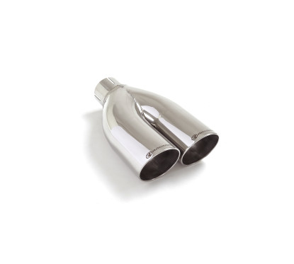 Sortie d’échappement ronde sport line 2x70 mm diamètre intérieur 50,5 mm