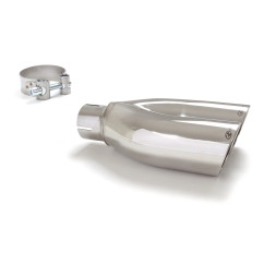 Sortie d’échappement ronde sport line 2x70 mm diamètre intérieur 50,5 mm
