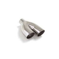 Sortie d’échappement de gauche ronde Sport Line ronde 2X70 mm diamètre intérieur 50,5 mm