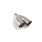 Sortie d’échappement de gauche ronde Sport Line ronde 2X70 mm diamètre intérieur 50,5 mm