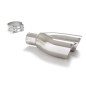 Sortie d’échappement de gauche ronde Sport Line ronde 2X70 mm diamètre intérieur 50,5 mm