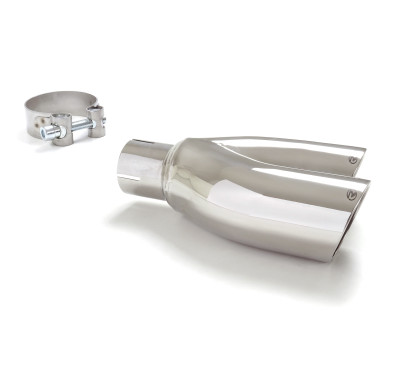 Sortie d’échappement de droite sport line ronde 2X70 mm diamètre intérieur 50,5 mm