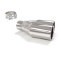 Sortie d’échappement de droite ronde 2x80 mm diamètre intérieur 50,5 mm