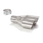 Embout d’échappement gauche rond 2x80 mm diamètre intérieur 50,5 mm