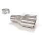 Embout d’échappement droite rond 2x80 mm diamètre intérieur 50,5 mm