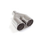 Sortie d’échappement ronde 2X90 mm diamètre intérieur 60,5 mm