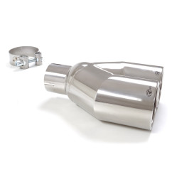 Sortie d’échappement ronde 2X90 mm diamètre intérieur 60,5 mm
