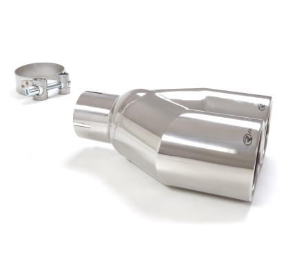 Sortie d’échappement ronde 2X90 mm diamètre intérieur 60,5 mm