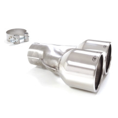 Sortie d’échappement ronde 2X102 mm diamètre intérieur 70,5 mm