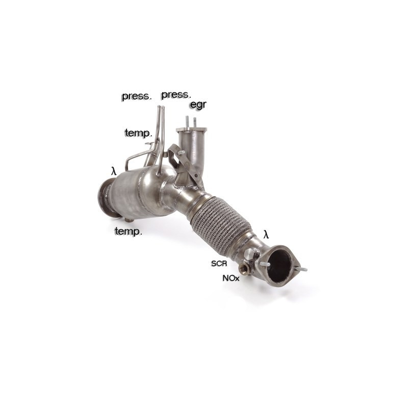 Catalyseur sport + Tube suppression FAP en inox BMW Série3 G21(Touring) 330d xDrive (195kW) 2019 - 11/2020