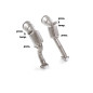 Tube suppression catalyseur Porsche Macan Mk1 (typ 95B) GTS 2.9T (280kW) 2019 - 07/2021