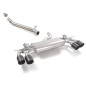 Tramo intermedio en acero inox + carbon Shot Volkswagen Golf Mk8 R 2.0TSI 4motion (235kW) 12/2020 - Hoy