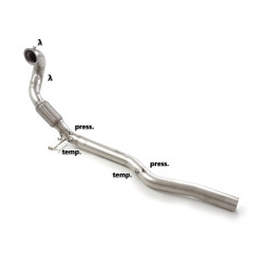 Tube suppression catalyseur du filtre à particules Volkswagen Tiguan Mk2 (Typ AD1) R 2.0TSI 4motion (235kW) 11/2020 - 2023