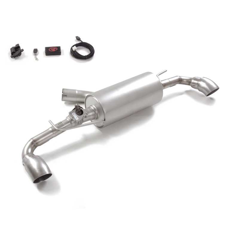 Silencieux arrière duplex en inox avec valve Toyota Yaris GR-Four 1.6 (206kW) 2024 - Aujourd'hui
