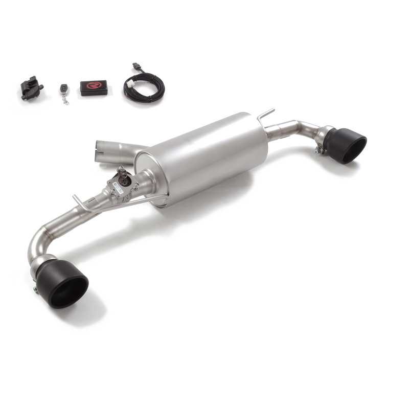 Silencieux arrière duplex inox sortie Black avec valve Toyota Yaris GR-Four 1.6 (206kW) 2024 - Aujourd'hui