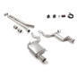 Ligne d'échappement inox avec valve Ford Mustang VI COUPÉ 5.0 V8 GT (310KW) Ø76MM 2015 - 2017