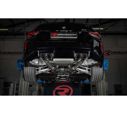 Silencieux arrière en inox avec valve sortie Carbone BMW M2 G87 Coupé 3.0 (338kW / 353kW) 2023 - Aujourd'hui