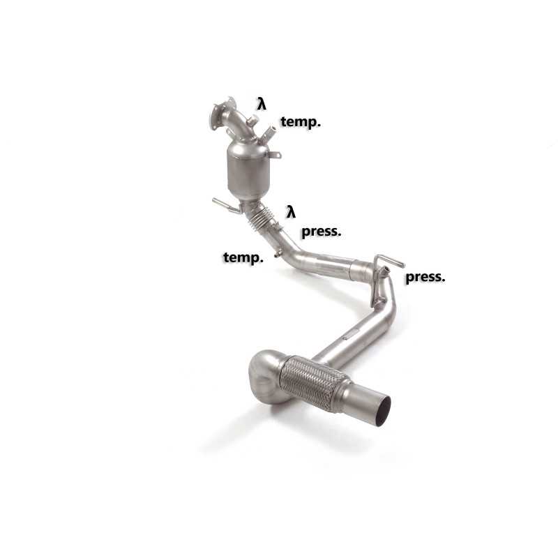 Catalyseur sport + tube suppression FAP en inox Jeep Wrangler Mk3 (JK) 2.8CRD (147kW) 2015 - 2018