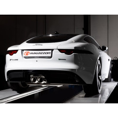 Silencieux intermédiaire + Silencieux arrière avec valve Jaguar F-Type (Coupé /Cabrio) P300 2.0 I4 (221kW) 08/2018 - Aujourd'hui