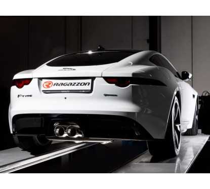 Silencieux intermédiaire + Silencieux arrière avec valve Jaguar F-Type (Coupé /Cabrio) P300 2.0 I4 (221kW) 08/2018 - Aujourd'hui
