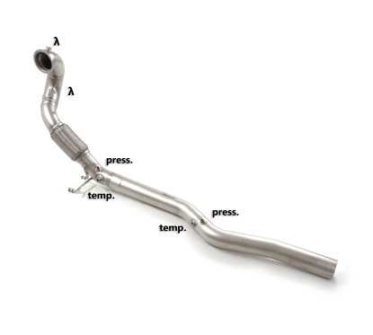 Tube de suppression de catalyseur en inox Cupra Formentor (KM) 2.0TSI 4Drive (140kW) 2021 - 2023