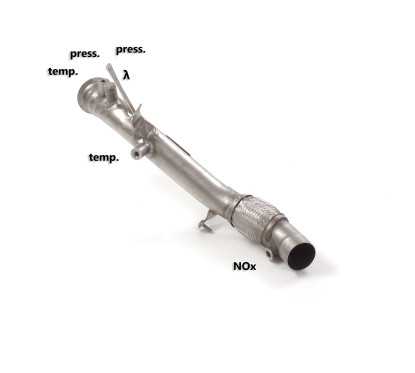 Downpipe tube de suppression Catalyseur + Suppresison FAP BMW Série1 F20 116d (85kW - B37) 07/2018 - 2019