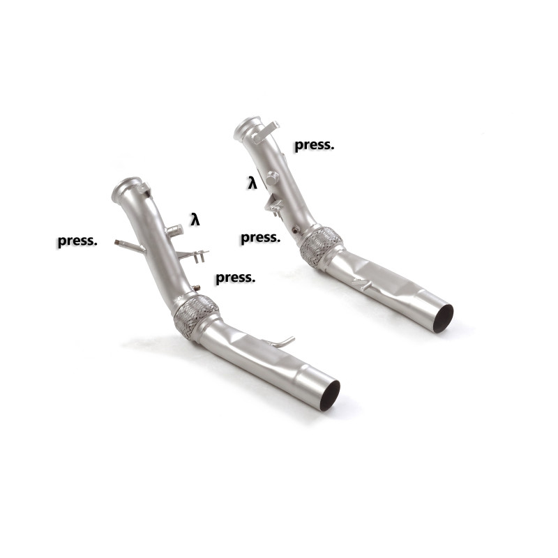 Downpipe suppression catalyseur + suppression du FAP Alfa Romeo Stelvio Quadrifoglio 2.9 Bi-Turbo (375kW) 2017 - Aujourd'hui