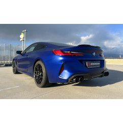 Silencieux arrière duplex en inox avec valve BMW M8 F91 Cabrio Competition xDrive 4.4 (441kW / 460kW) 2019 - 10/2021