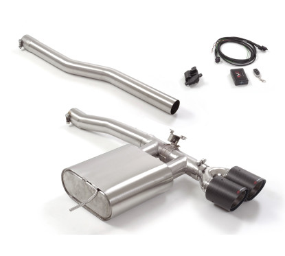 Silencieux d'échappement arrière en inox avec valve Mini F57 JCW 2.0 (170kW) 11/2020 - 2024