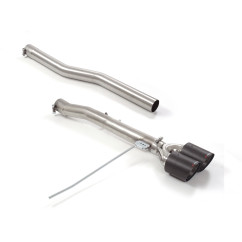 Tube arrière en inox groupe n sorties rondes Carbon Shot Mini F57 JCW 2.0 (170kW) 11/2020 - 2024