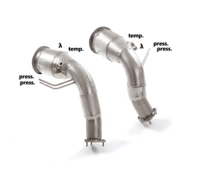 Tube suppression catalyseur + suppression du FAP Audi RS7 (Typ F2 - C8) Sportback 4.0TFSI Quattro (441kW) 2020 - Aujourd'hui