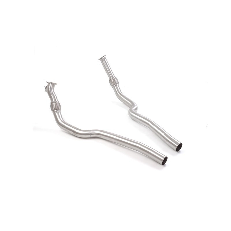 Tubes antérieur groupe n sans silencieux en inox Audi RS7 (Typ F2 - C8) Sportback 4.0TFSI Quattro (441kW) 2020 - Aujourd'hui