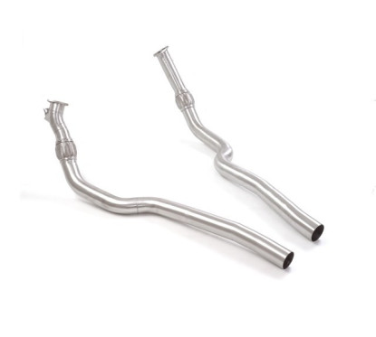 Tubes antérieur groupe n sans silencieux en inox Audi RS7 (Typ F2 - C8) Sportback 4.0TFSI Quattro (441kW) 2020 - Aujourd'hui
