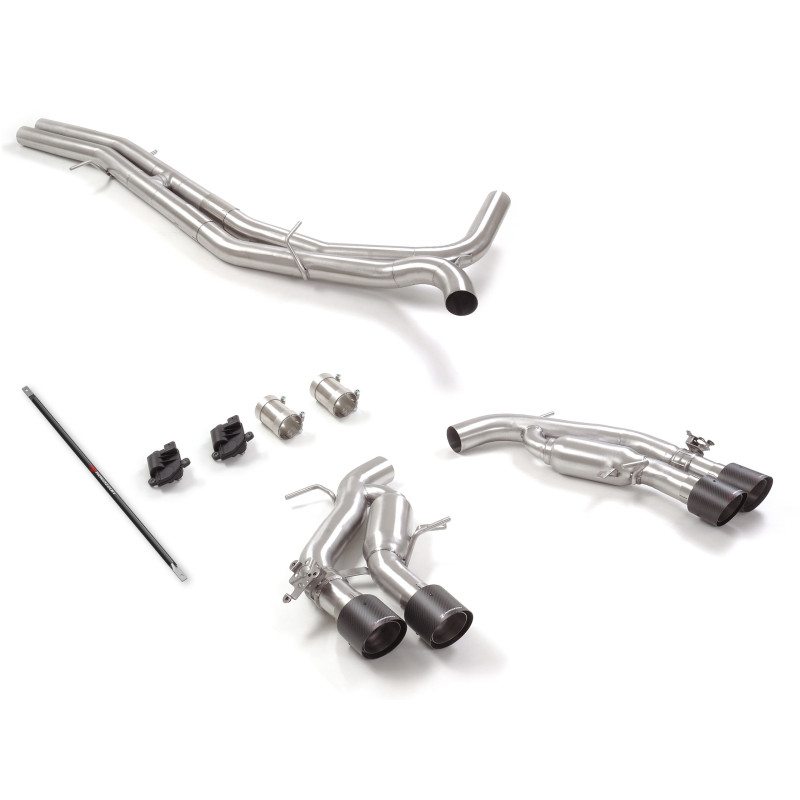 Silencieux d'échappement avec valve + intermédiaire Audi RS7 (Typ F2 - C8) Sportback 4.0TFSI Quattro (441kW) 2020 - Aujourd'hui