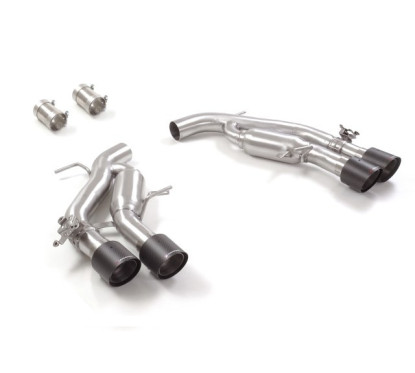 Silencieux d'échappement avec valve + intermédiaire Audi RS7 (Typ F2 - C8) Sportback 4.0TFSI Quattro (441kW) 2020 - Aujourd'hui