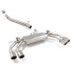 Tube intermédiaire en inox + Silencieux arrière duplex Audi S3 (Typ 8Y) S3 Sedan Quattro 2.0TFSI (245kW) 04/2024 - Aujourd'hui