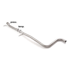 Silencieux intermédiaire pour suppression filtre OPF / GPF en inox Ford fiesta Mk8 1.0 Ecoboost (70kW) 2019 - 2021