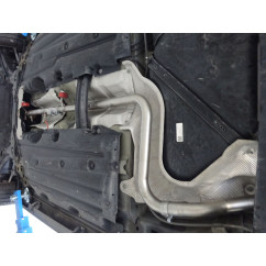 Silencieux intermédiaire pour suppression filtre OPF / GPF en inox Ford fiesta Mk8 1.0 Ecoboost (70kW) 2019 - 2021