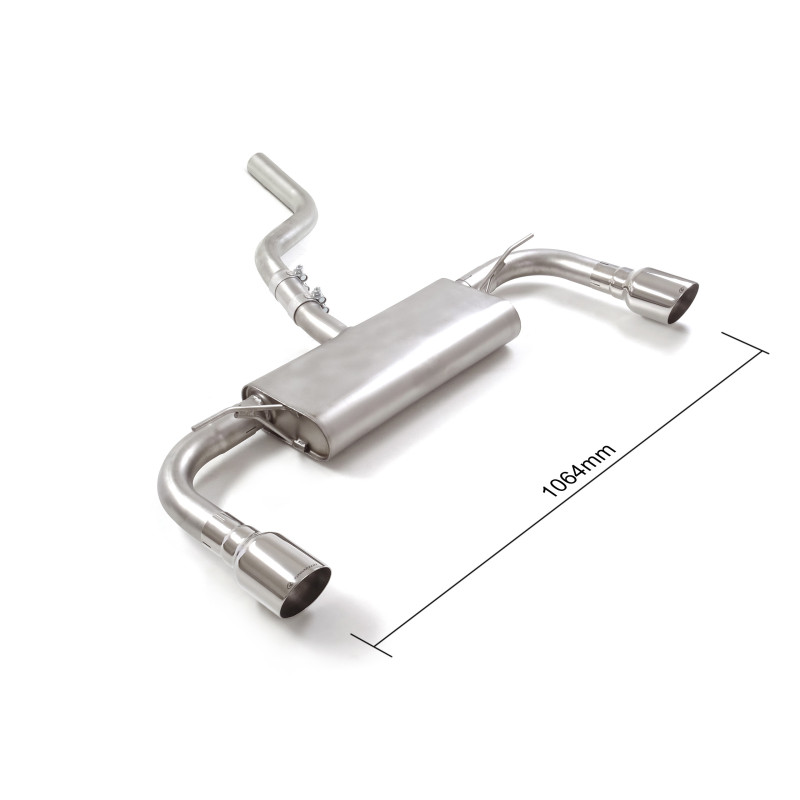 Silencieux arrière duplex Ford Focus Mk4 1.5 Ecoboost (110kW / 134kW - Multilink) 2018 - 2022