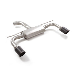Silencioso trasero doble salida redondas Volkswagen Golf Mk8 2.0GTi (180kW) 76mm 2020 - 2024