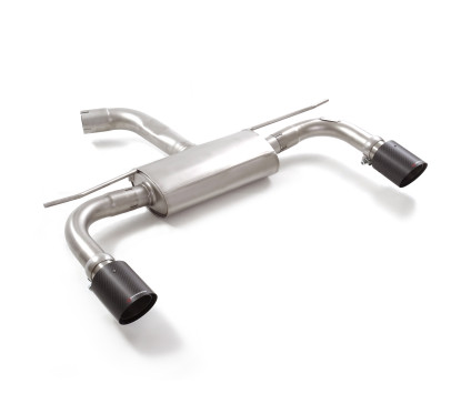 Silencioso trasero doble salida redondas Volkswagen Golf Mk8 2.0GTi (180kW) 76mm 2020 - 2024