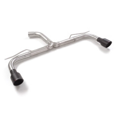 Tubo trasero grupo n doble acero inox Volkswagen Golf Mk8 2.0GTi (180kW) 76mm 2020 - 2024