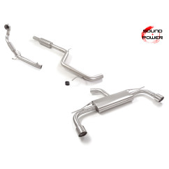 Tramo supresor catalizador + Tramo intermedio + Silencioso trasero Volkswagen Golf Mk8 2.0GTi (180kW) 76mm 2020 - 2024