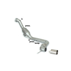 Catalyseur sport 200cpsi en inox Ford Mustang VI Coupé 2.3I ECOBOOST (233/ 213KW) 2015 - 2020