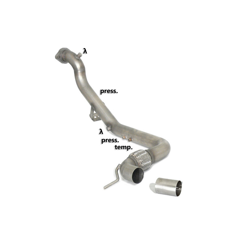 Tube Afrique suppression catalyseur Ford Mustang VI Coupé 2.3I ECOBOOST (233 / 213KW) 2015 - 2020