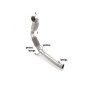 Catalyseur sport 200cpsi en inox Volkswagen Golf Mk8.5 2.0GTI (195kW) 70mm 04/2024 - Aujourd'hui