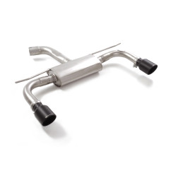 Escape trasero doble en acero inox Volkswagen Golf Mk8.5 2.0GTI (195kW) 70mm 04/2024 - Hoy