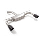 Escape trasero doble en acero inox Volkswagen Golf Mk8.5 2.0GTI (195kW) 70mm 04/2024 - Hoy